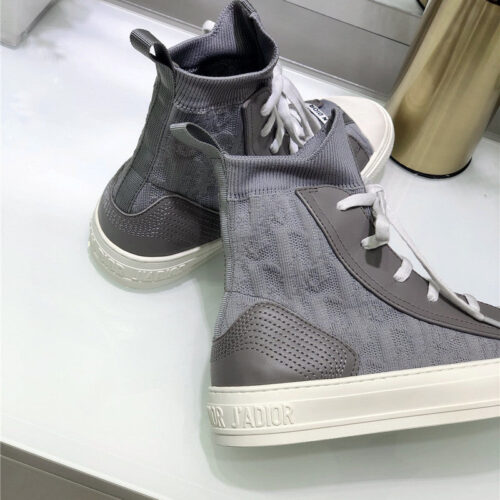 High Quality Luxury Dior High Top Sneakers Women Gray product detail