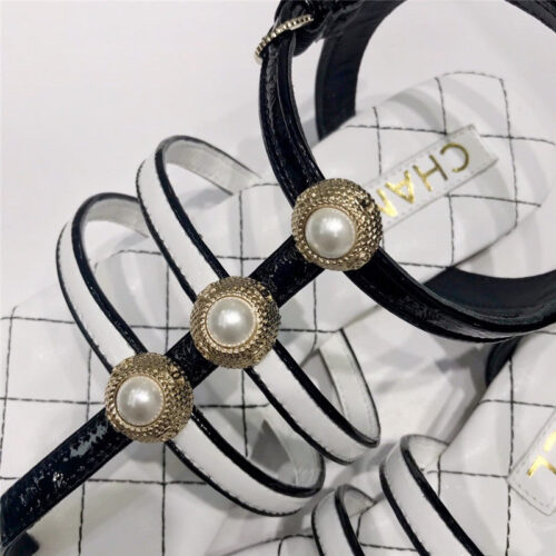 High Quality Luxury Chanel Pearl Sandals – Style 28934 product detail