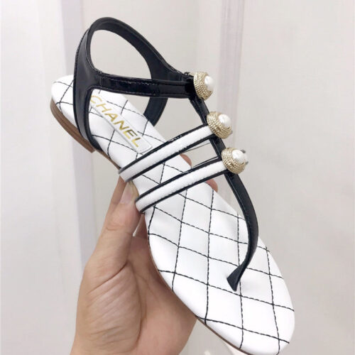 High Quality Luxury Chanel Pearl Sandals – Style 28934 product detail