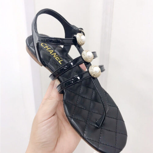 High Quality Luxury Chanel Pearl Sandals product detail