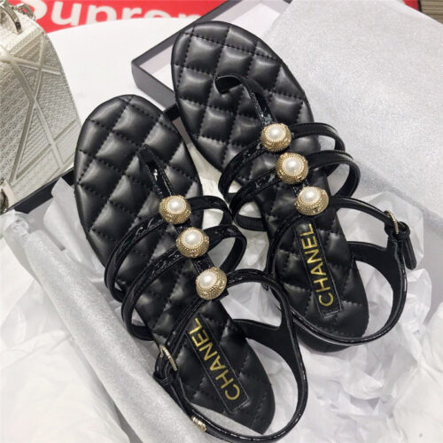 High Quality Luxury Chanel Pearl Sandals product detail