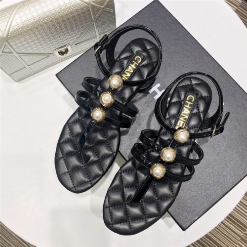 High Quality Luxury Chanel Pearl Sandals