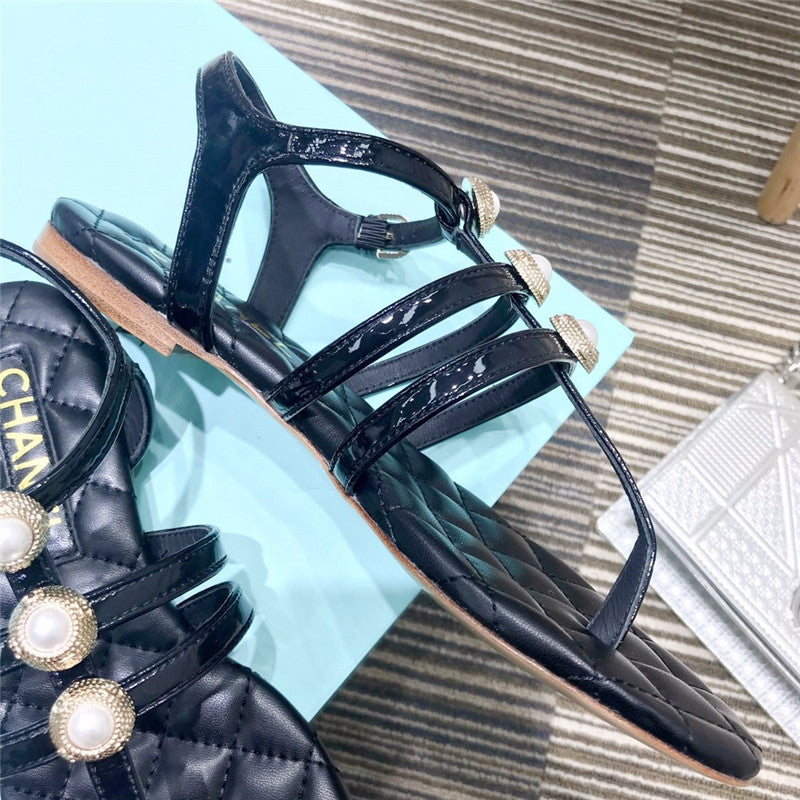 High Quality Luxury Chanel Pearl Sandals product detail