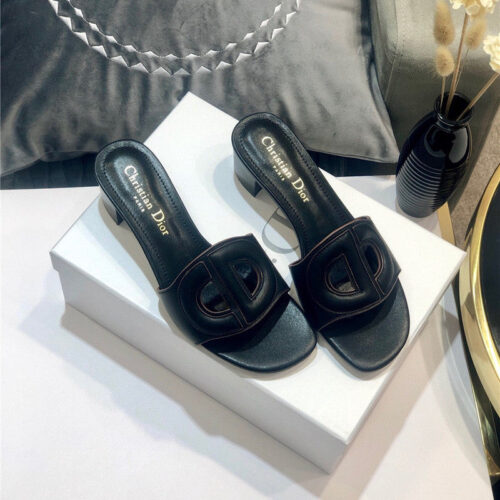 High Quality Luxury Dior Flat Sandals Black – Style 78630