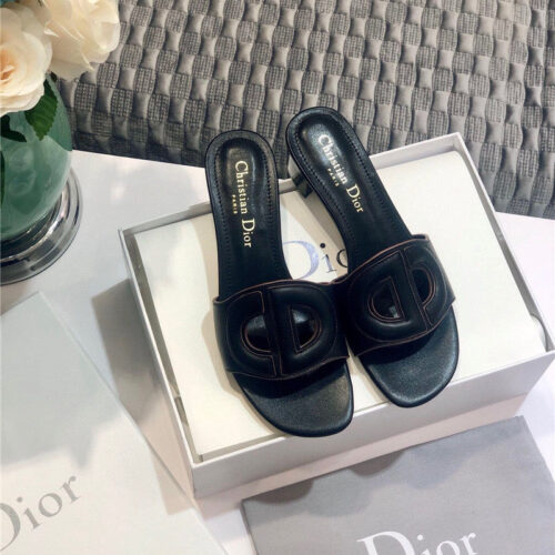 High Quality Luxury Dior Flat Sandals Black – Style 78630 alternate view