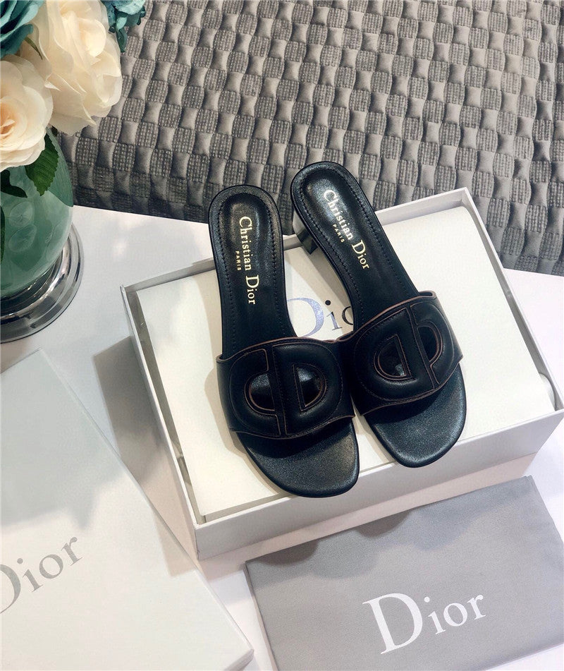 High Quality Luxury Dior Flat Sandals Black – Style 78630 product detail