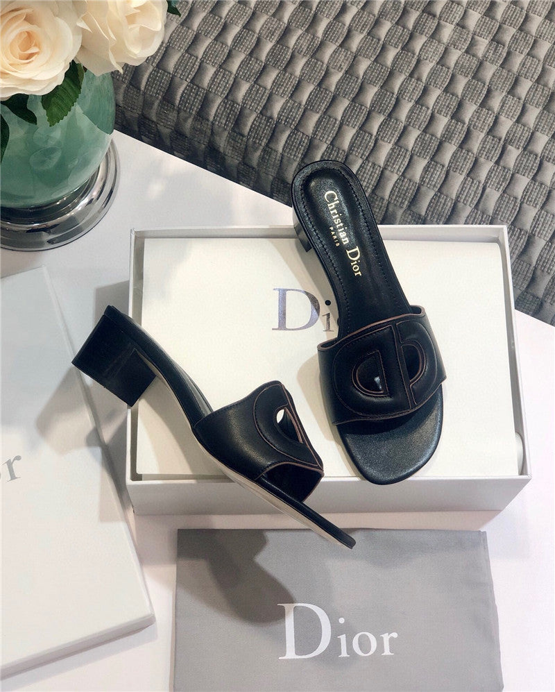 High Quality Luxury Dior Flat Sandals Black – Style 78630 product detail
