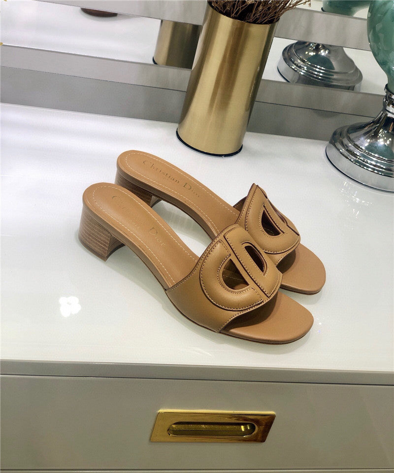 High Quality Luxury Dior Flat Sandals Brown – Style 33990