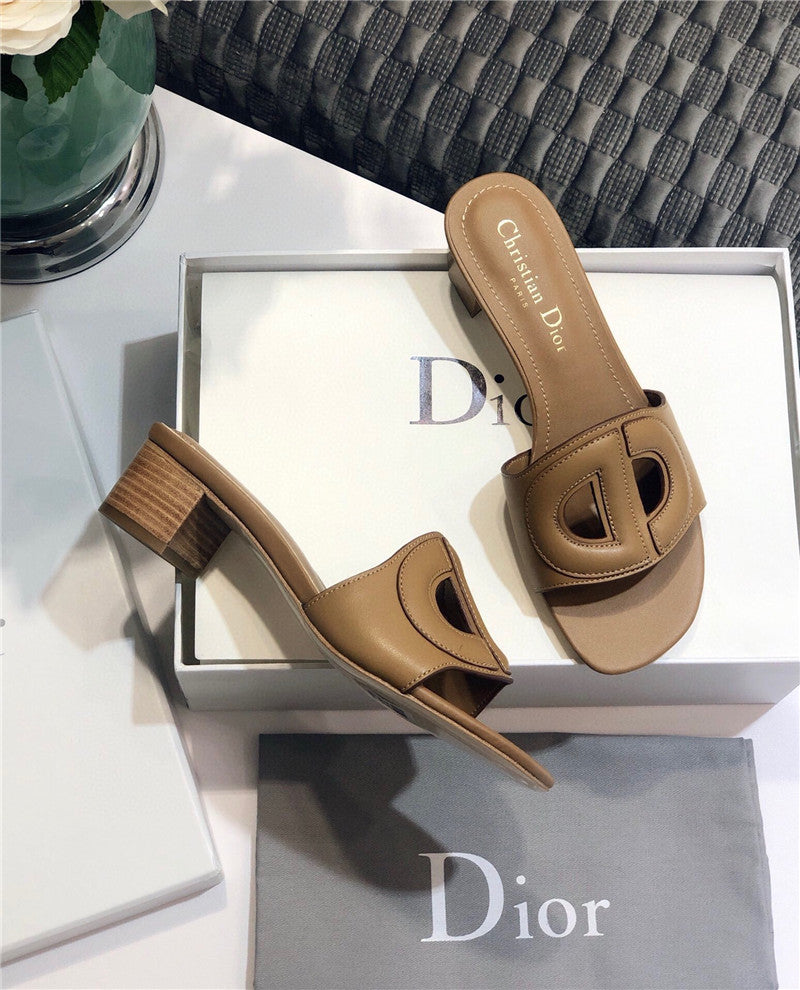 High Quality Luxury Dior Flat Sandals Brown – Style 33990 product detail