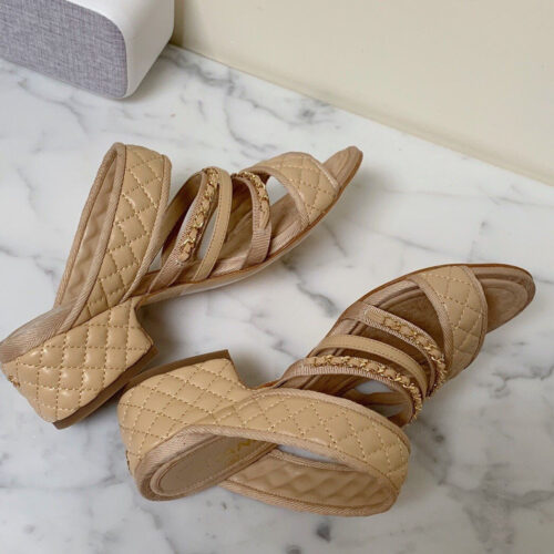 High Quality Luxury Chanel Diamond Sandals – Style 09606 product detail