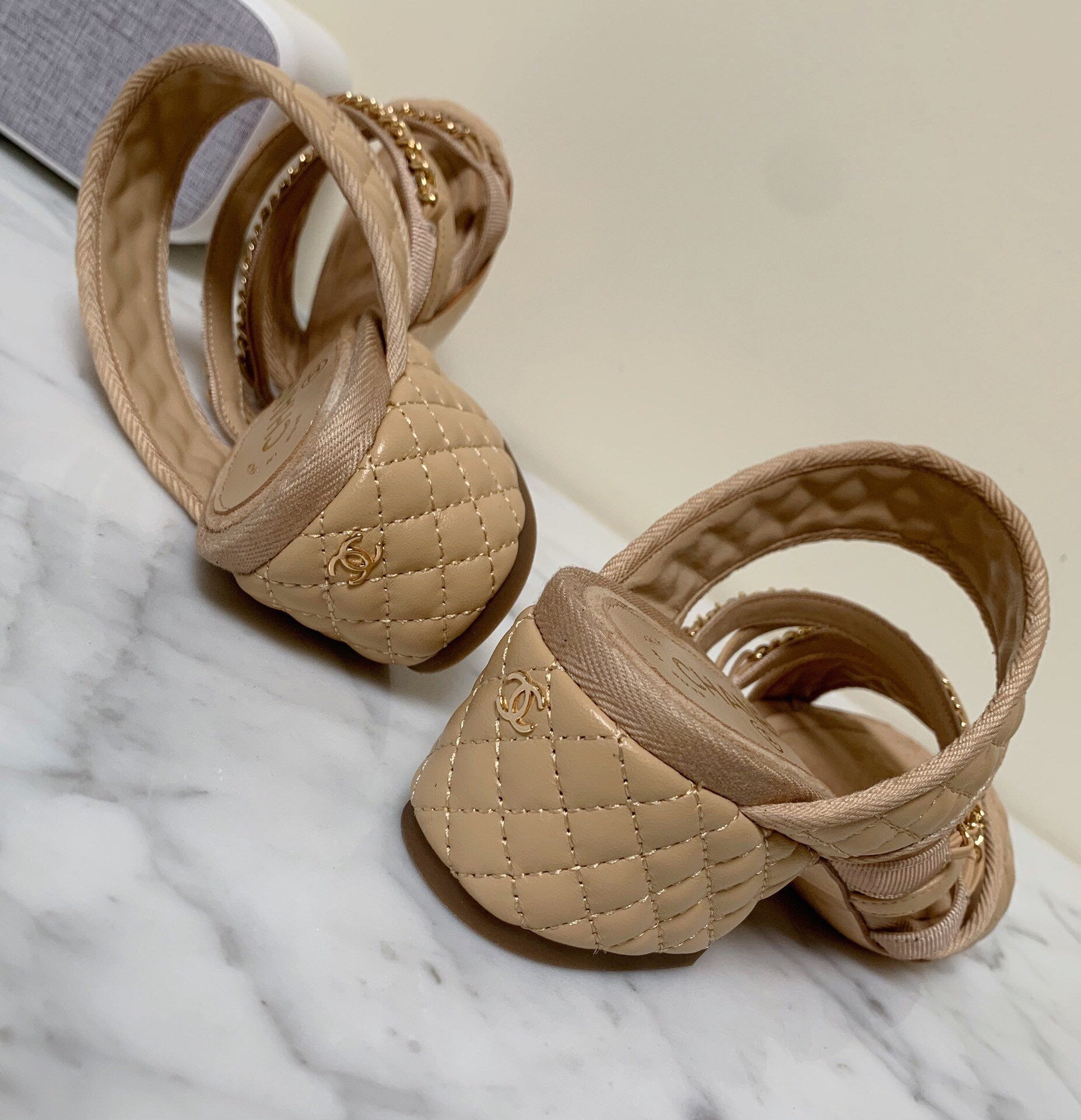 High Quality Luxury Chanel Diamond Sandals – Style 09606 product detail