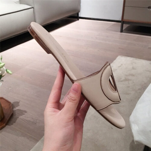 High Quality Luxury Dior Flat Sandals Brown product detail