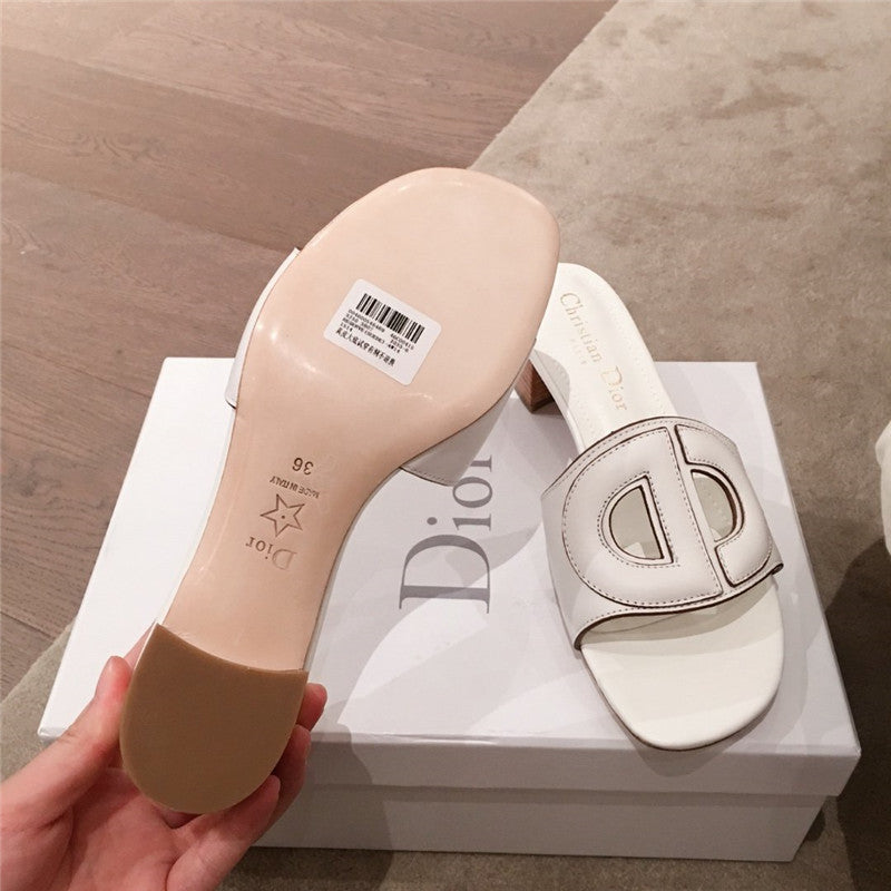 High Quality Luxury Dior Flat Sandals White product detail