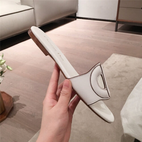 High Quality Luxury Dior Flat Sandals White product detail