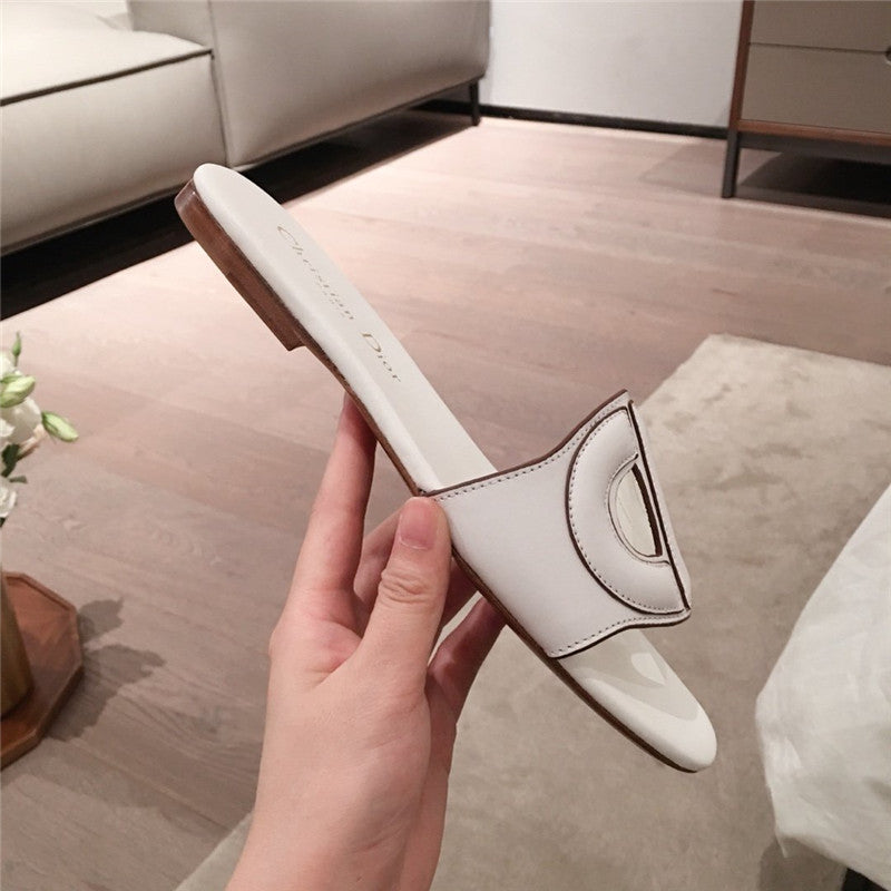 High Quality Luxury Dior Flat Sandals White product detail