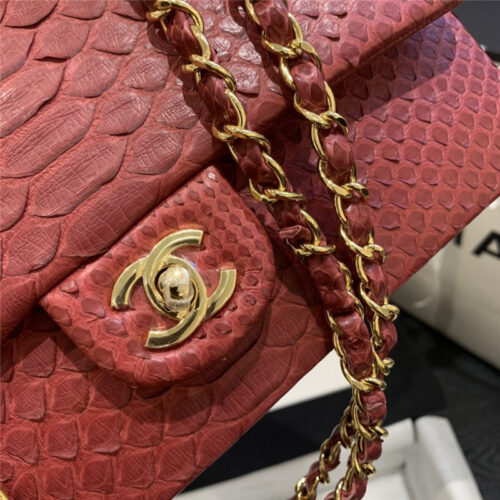 High Quality Luxury Python Skin Chanel Bag product detail