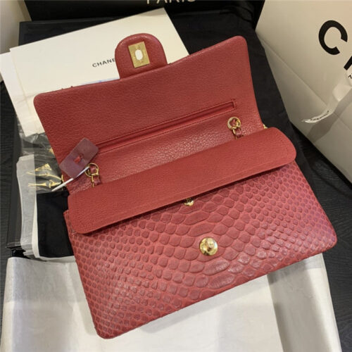 High Quality Luxury Python Skin Chanel Bag product detail