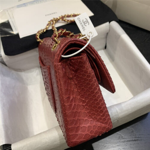 High Quality Luxury Python Skin Chanel Bag product detail