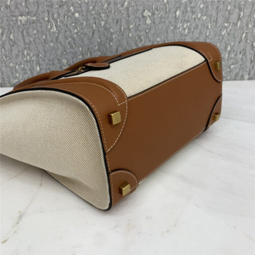 High Quality Luxury Celine Micro Luggage Color-Block Handbag – 35 Cm product detail