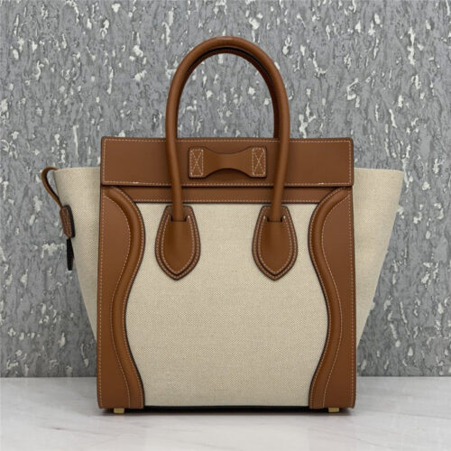 High Quality Luxury Celine Micro Luggage Color-Block Handbag – 35 Cm alternate view