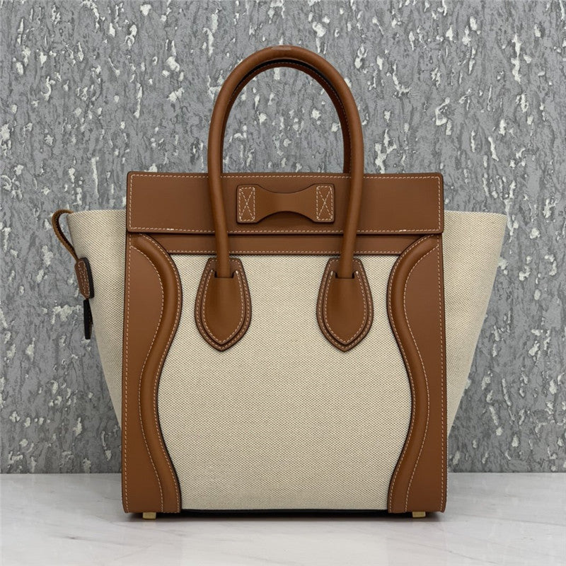 High Quality Luxury Celine Micro Luggage Color-Block Handbag – 35 Cm product detail