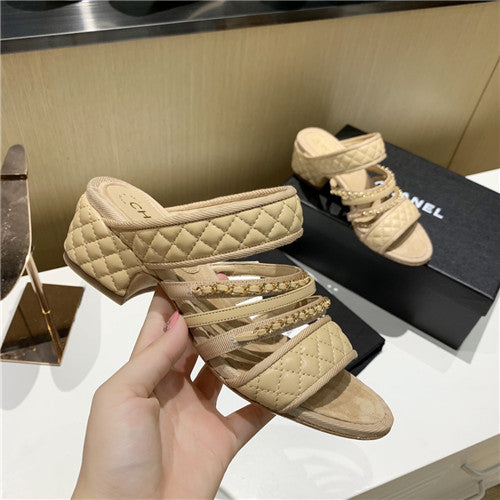 High Quality Luxury Chanel Block Chain Sandals alternate view