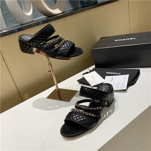 High Quality Luxury Chanel Block Chain Sandals – Style 60710 alternate view