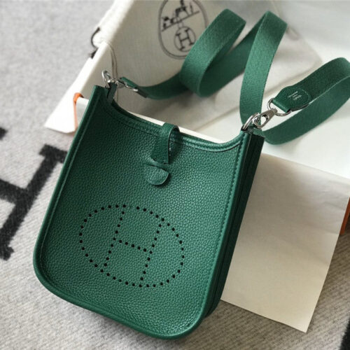 High Quality Luxury Hermes Evelyne 18 Bag Green product detail
