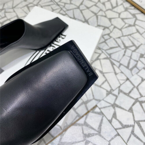 High Quality Luxury Balenciaga Heel Slippers – Style 56995 product detail