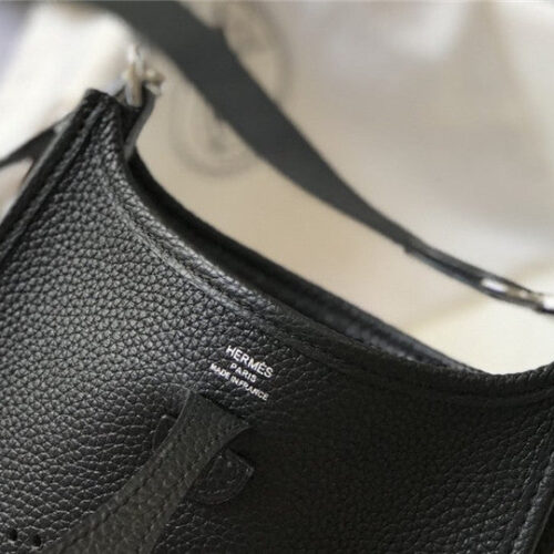 High Quality Luxury Hermes Evelyne 18 Bag Black product detail