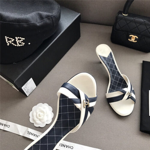 High Quality Luxury Chanel Vintage Slippers – Style 48134 product detail