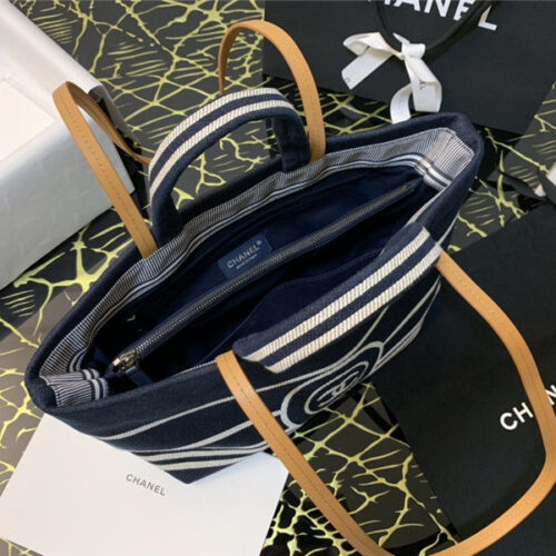 High Quality Luxury Chanel Canvas Beach Shopping Bag product detail