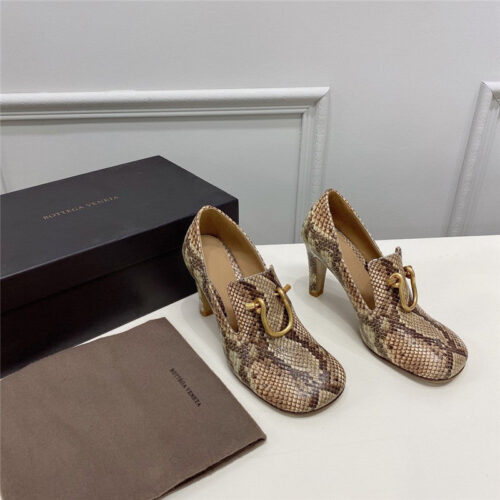 High Quality Luxury Bottega Veneta Round-Toe Heels – Style 12710