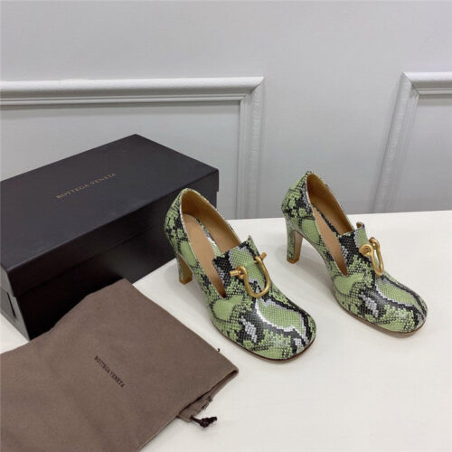 High Quality Luxury Bottega Veneta Round-Toe Heels – Style 11014