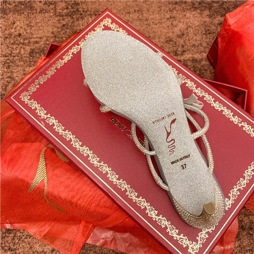 High Quality Luxury Rene Caovilla Heel Sandals – Style 16006 product detail