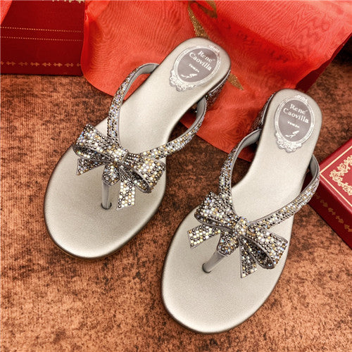 High Quality Luxury Rene Caovilla Flat Sandals alternate view