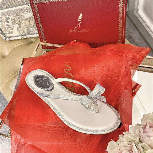 High Quality Luxury Rene Caovilla Flat Sandals – Style 04742 product detail