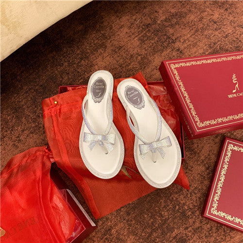High Quality Luxury Rene Caovilla Flat Sandals – Style 04742