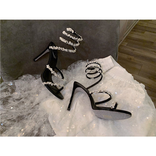 High Quality Luxury Rene Caovilla High Heels Sandals – Style 66822 alternate view