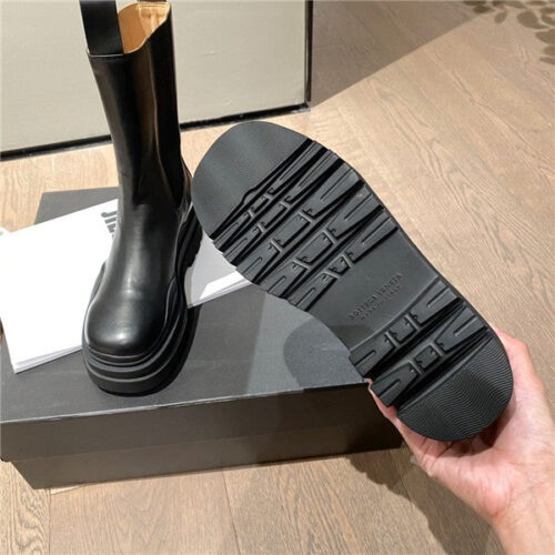 High Quality Luxury Bottega Veneta Leather Ankle Boots Shoes – Style 88550 product detail