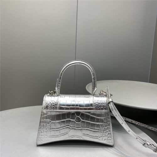 High Quality Luxury Balenciaga Hourglass Bag Silver product detail