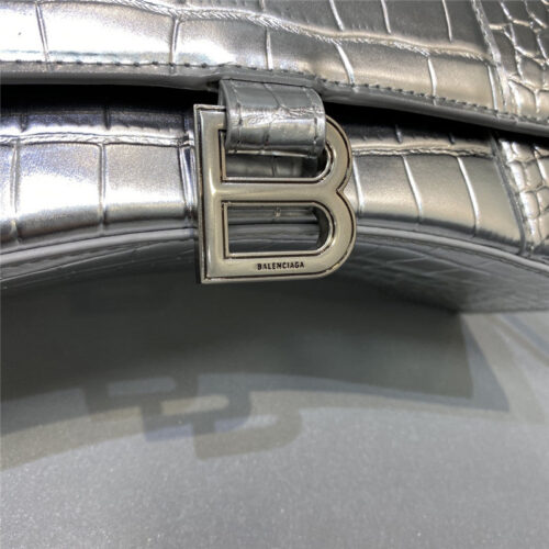 High Quality Luxury Balenciaga Hourglass Bag Silver product detail