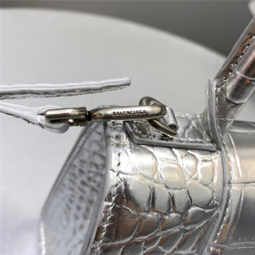 High Quality Luxury Balenciaga Hourglass Bag Silver product detail