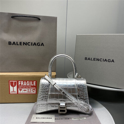High Quality Luxury Balenciaga Hourglass Bag Silver product image