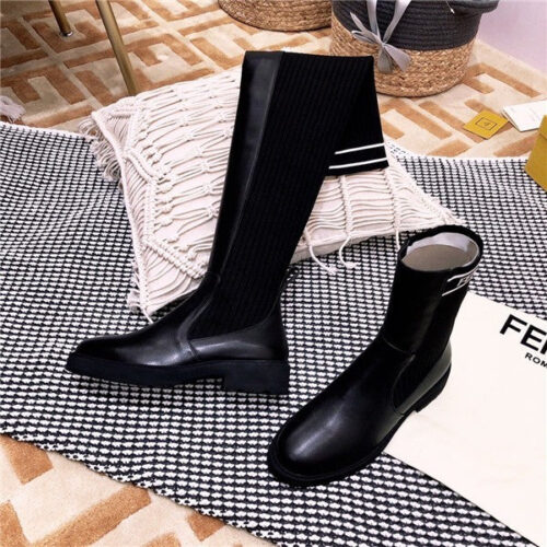 High Quality Luxury Fendi Rockoko FF Combat Boots Shoes product detail