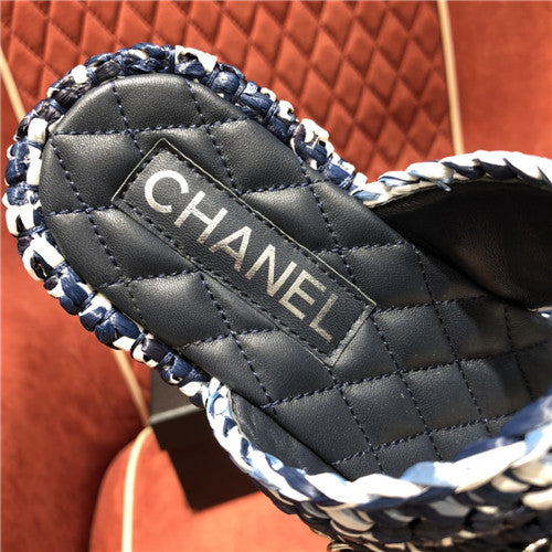 High Quality Luxury Chanel Woven Flat Slippers product detail