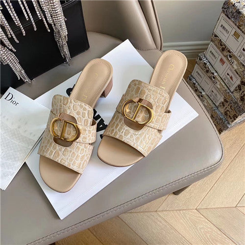 High Quality Luxury Dior 30 Montaigne Heeled Slide