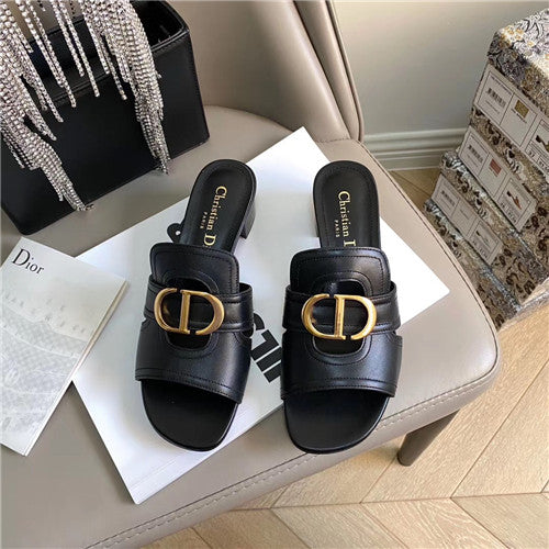 High Quality Luxury Dior 30 Montaigne Heeled Slide – Style 55270 alternate view