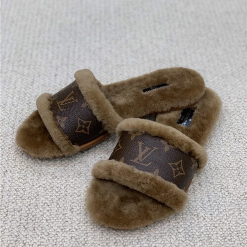 High Quality Luxury LV Wool Slippers Shoes – Style 51715