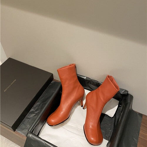 High Quality Luxury Bottega Veneta Laville Calfskin Booties Shoes alternate view
